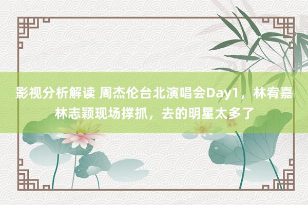 影视分析解读 周杰伦台北演唱会Day1，林宥嘉林志颖现场撑抓，去的明星太多了