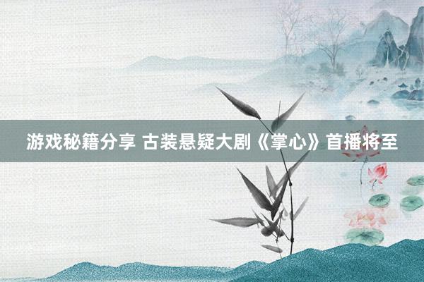 游戏秘籍分享 古装悬疑大剧《掌心》首播将至