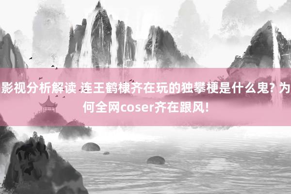 影视分析解读 连王鹤棣齐在玩的独攀梗是什么鬼? 为何全网coser齐在跟风!